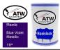 Preview: Mazda, Blue Violet Metallic, 11P: 500ml Lackdose, von ATW Autoteile West.